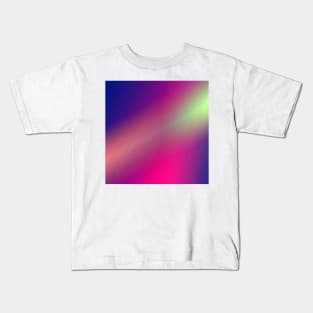 blue green blue abstract texture Kids T-Shirt